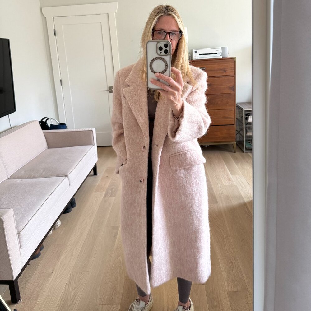Grey Lab Woman Oversize Longline Wool Blend Coat,  XS - Picture 2 of 11
